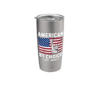 American By Choice Est 2026 Proud New USA Citizen Vaso térmico de acero inoxidable de doble pared