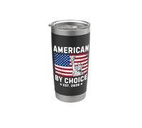 American By Choice Est 2026 Proud New USA Citizen Vaso térmico de acero inoxidable de doble pared