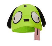 American Cartoon Invader Zim Cosplay Costume Soft Warm Alien Hat Green Cute Cap Adult Halloween