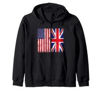 American Citizen British Root Illustration Graphic Designs Sudadera con Capucha