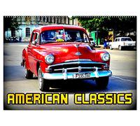 American Classics (Wandkalender 2026 DIN A2 quer), CALVENDO Monatskalender: Amerikanische Oldtimer auf Kuba