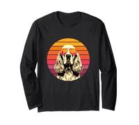 American Cocker Spaniel Perro Retro Vintage Retro 80s Manga Larga
