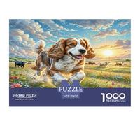 American Cocker Spaniel Puzzle Imposible,desafío for Adults Juego Educativo 1000 Piezas Obra De Arte De Juego De para Adultos, Regalos A Partir De 14 Años 70x50cm/1000pcs