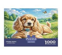 American Cocker Spaniel Puzzle Imposible,desafío for Adults Juego Educativo 1000 Piezas Obra De Arte De Juego De para Adultos Y Niños Mayores De 12 Años 70x50cm/1000pcs