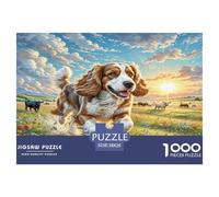 American Cocker Spaniel Puzzles Imposible,desafío para Adultos Entretenimiento Creativo 1000 Piezas Obra De Arte De Juego De para Adultos Y Niños Mayores De 12 Años 38x26cm/1000pcs