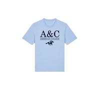 AMERICAN COLLEGE USA, Camisetas, Polos, Camisas, Shirt, Casual, Deportiva, Estampada, Ropa Niños, Unisex, Niño, Niña, Modelo ACS25TS5 Sky Blue Tamaño 10A
