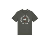 AMERICAN COLLEGE USA, Camisetas, Polos, Camisas, Shirt, Casual, Deportiva, Estampada, Ropa Niños, Unisex, Niño, Niña, Modelo ACS25TS3 Kaki Tamaño 12A
