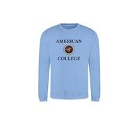 AMERICAN COLLEGE USA Sudaderas Jerseys Chalecos Hoodies Niño Niña Forro Polar Térmico con Capucha Ropa Niños Unisex Modelo ACSCRW7 Sky Blue 12 AÑOS