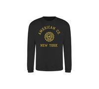 AMERICAN COLLEGE USA Sudaderas Jerseys Chalecos Hoodies Niño Niña Forro Polar Térmico con Capucha Ropa Niños Unisex Modelo ACSCRW4 Black 10 AÑOS
