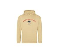 AMERICAN COLLEGE USA Sudaderas Jerseys Chalecos Hoodies Niño Niña Forro Polar Térmico con Capucha Ropa Niños Unisex Modelo ACSCW3 Beige 16 AÑOS