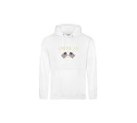 AMERICAN COLLEGE USA Sweat Shirt Sweater à Capuche Enfants Garçon Fille, Sudadera con Capucha Unisex Niños, Blanc,