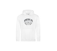 AMERICAN COLLEGE USA Sweat Shirt Sweater à Capuche Enfants Garçon Fille, Sudadera con Capucha Unisex Niños, Blanc,