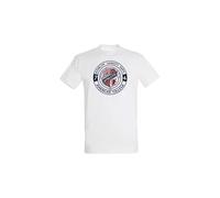 AMERICAN COLLEGE USA T Shirts Manches Courtes Hommes Femmes Camisetas, Blanc, S Unisex Adulto