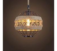 American Country Ball Pendse Light Harguee Cordillero Lámpara de Techo de Hierro Forjado Vintage Restaurante de araña Industrial Rustice Rustic Loft Antique Bar Café Lámpara Colgante de Comedor