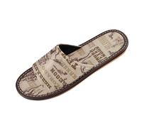 American Cowboys - Pantuflas para hombre y mujer, diseño de ciudad de EE. UU., para verano, para mujer, con puntera abierta, para viajes, casa, multicolor, 36/37 EU