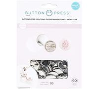 AMERICAN CRAFTS Button Press Refill Small Chapas, Metal, Pequeño (25 Mm), Talla única