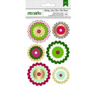 American Crafts Delights-Holiday Adhesivos 3D, acrílico, Multicolor