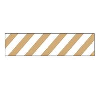 American Crafts Glitter Ribbon .875" X3yd-Gold Stripes