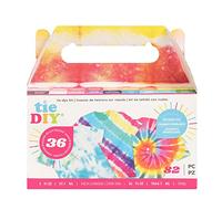 American Crafts Medium Tie Dye Kit 2oz 82/Pkg-18 Assorted COLORS-34003375, Dibujo de Líneas, 12-x-12-Inch