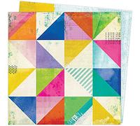 American Crafts Papel de Estudio de Color, 30,5 cm, Abstracto, 12-x-12-Inch