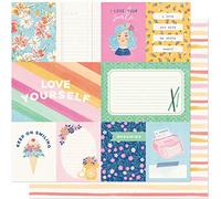 American Crafts She's Magic Papel 12" SIMP, Simple Hola, talla única