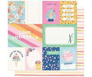 American Crafts She's Magic Papel 12" SIMP, Simple Hola, talla única