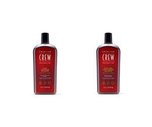 American Crew Champu Limpiador Diario para hombre Daily Cleansing Shampoo - 1000 ml + Champú Hidratante sin Siliconas para Uso Diario, Hidrata en Profundidad, 1000ml