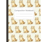 American Curl Cat Pattern Composition Notebook Journal