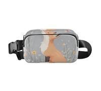 American Curl Cats - Bolso cruzado de moda para mujeres y hombres, resistente al agua, esencial para viajes, Chic Fox Gray, 1 size