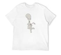 American Dad Roger Cute T-Shirt Graphic tee Printed Top Mens White Shirt 3XL