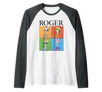 American Dad Roger Disguises Pop Art Cartoon Camiseta Manga Raglan