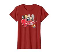 American Dad Show Logo with Family Cartoon Camiseta, Mujer, Arándano, XS