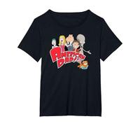 American Dad Show Logo with Family Cartoon Camiseta, Mujer Tallas Grandes, Negro, 3XL Grande