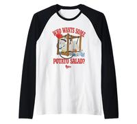 American Dad Who Wants Some Potato Salad Roger Cartoon Camiseta Manga Raglan