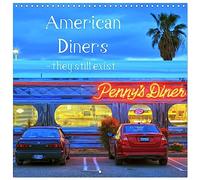 American Diners - they still exist (Wall Calendar 2026 12" x 24"/30 x 60 cm (Open)) CALVENDO 12 Month Wall Calendar
