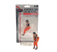 American Diorama- Coche en Miniatura de colección, Color Naranja y Negro (18104)