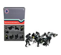 American Diorama Formula One F1 Pit Crew 7 - Juego de figuras Team Black Release II para modelos a escala 1/43