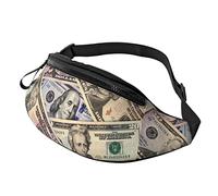 American Dollars Symbol of Power Fanny Pack Crossbody Riñonera Pack para Hombres y Mujeres. Bolsa de cinturón para Viajes, Caminar, Correr, Senderismo, Pesca.