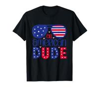 American Dude - Gafas de sol patrióticas del 4 de julio para hombre y niño Camiseta