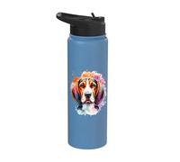 American English Coonhound Dog Hound Group Obra de arte Stainless Steel Insulated Water Bottle