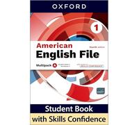 American English File 4th Edition 1. MultiPack A: Print Student Book & Workbook with 2 years' access to Skills Confidence Multipack A.