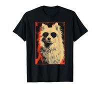 American Eskimo Dad Funny Dog Lover Vintage Día del Padre Camiseta