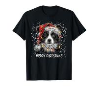 American Eskimo Dog Christmas Lights Pijama Navidad Amante de Las Mascotas Camiseta
