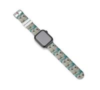 American Eskimos Dogs - Correas de repuesto de silicona para reloj Apple Watch, 38mm/40mm, Acero inoxidable, Amatista