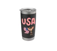 American Fans/Chihuahua Americano Vaso térmico de acero inoxidable de doble pared