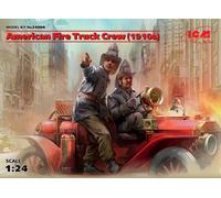 American Fire Camión Crew (1910s) (2 Figures) 1:24 Plástico Modelo Kit Icm