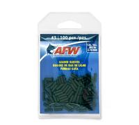 American Fishing Wire AFW Single Barrel Crimp Sleeves, Size #5/.085", Black, 100 pc
