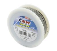 American Fishing Wire Surflon Alambre de acero inoxidable recubierto de nailon 1 x 7, color brillante, prueba de 40 kg, 1000 pies