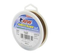 American Fishing Wire Surfstrand, Alambre líder de Acero Inoxidable 1x7, Prueba de 40 Libras, 0.000 Pulgadas de diámetro, Camuflaje, 300 pies