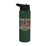 American Flag 2026 250 Years 1776 4th of July We The People Stainless Steel Insulated Water Bottle
